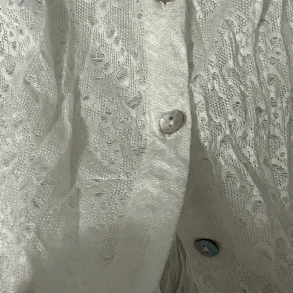 LIKE NEW! Women's Elena Wang Sheer Boho Layered Top - MEDIUM - Picture 9 of 13